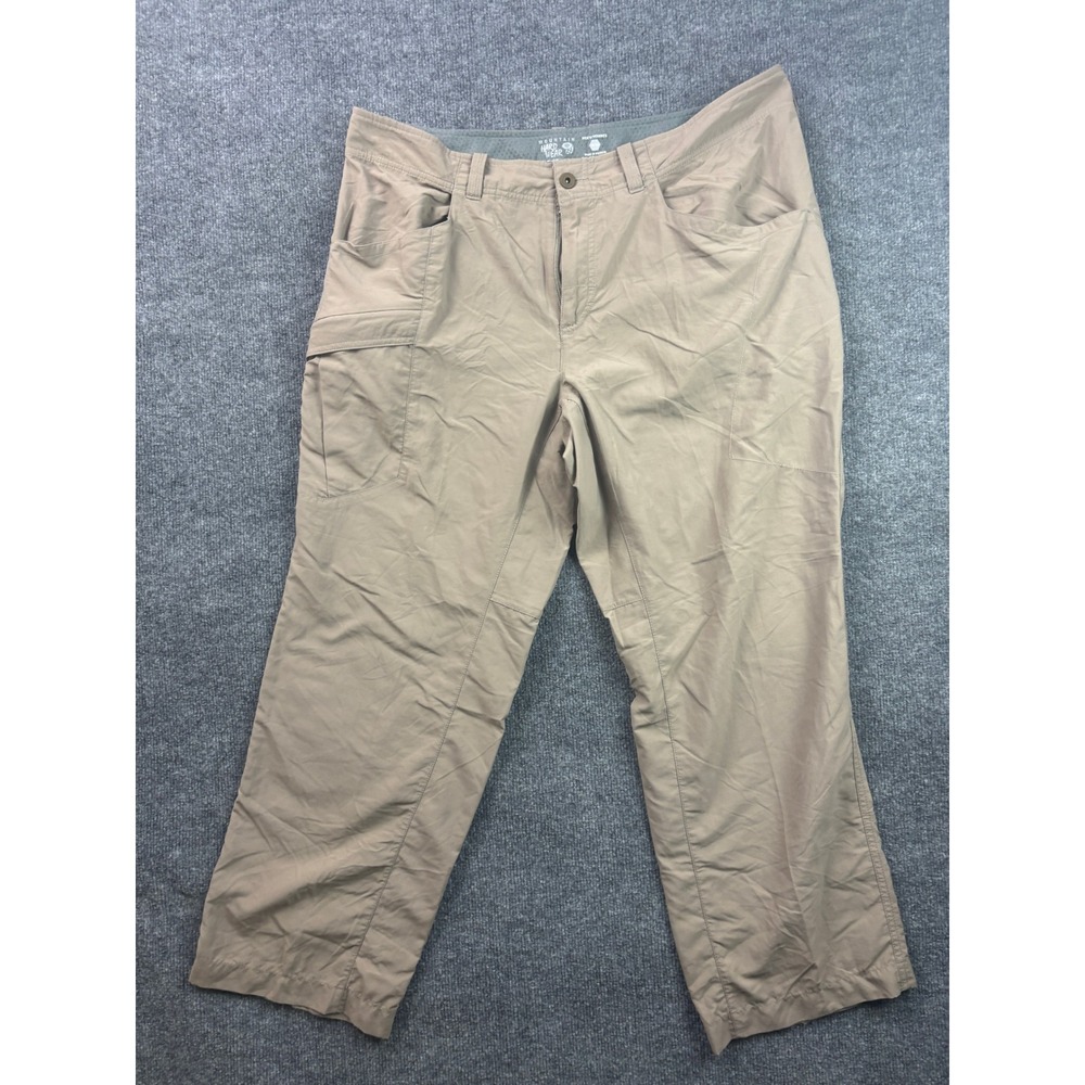 Mountain‎ Hardwear Hiking Pants Mens 36x32 Tan Nylon Outdoor Cargo Trousers